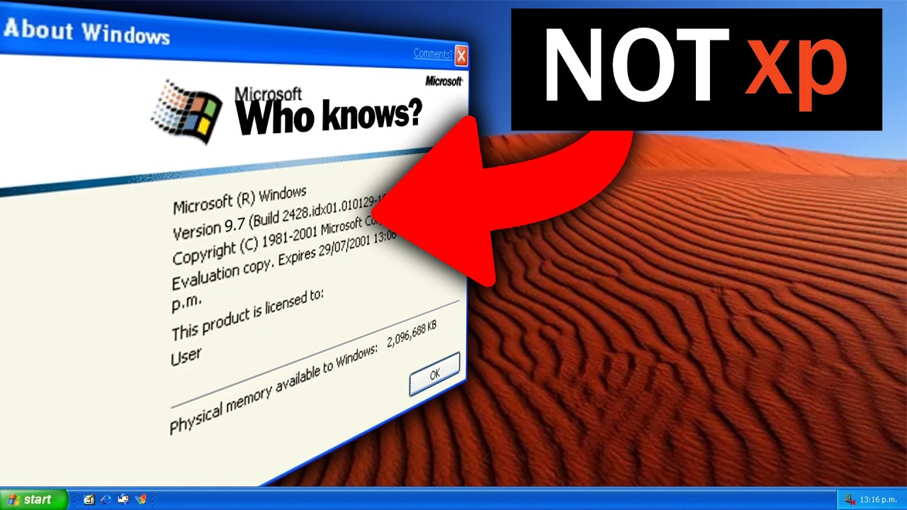 Это ПОЧТИ Windows XP!