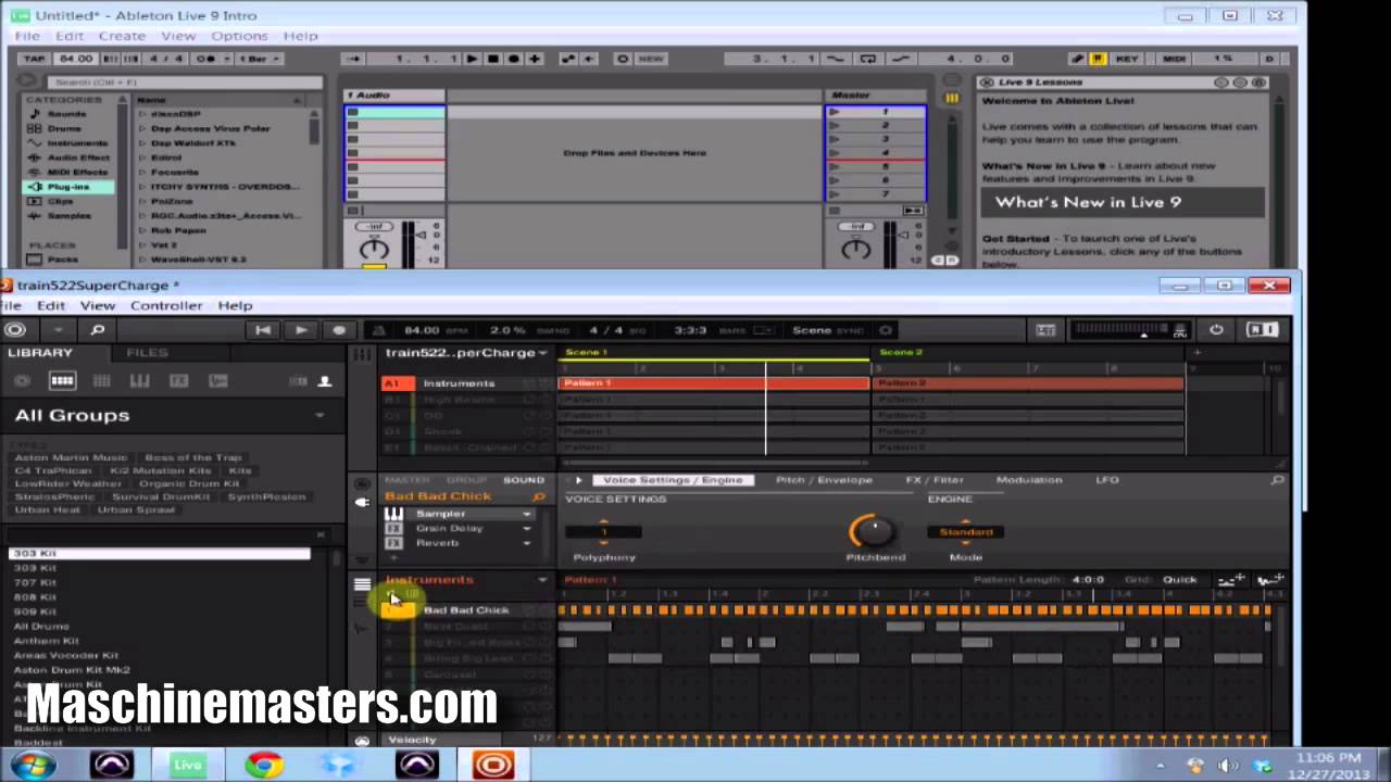 Maschine 2.0 Drag n Drop tracks into your DAW