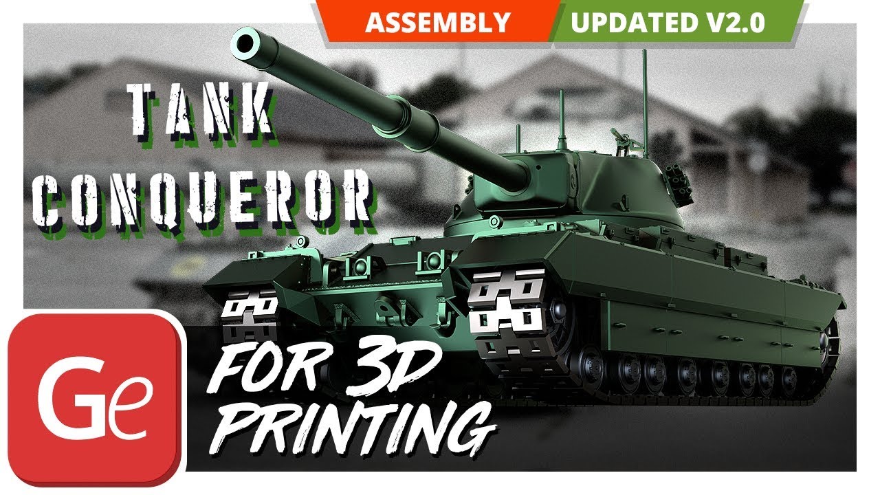 Conqueror Tank 3D Printing Model | Assembly by Gambody
