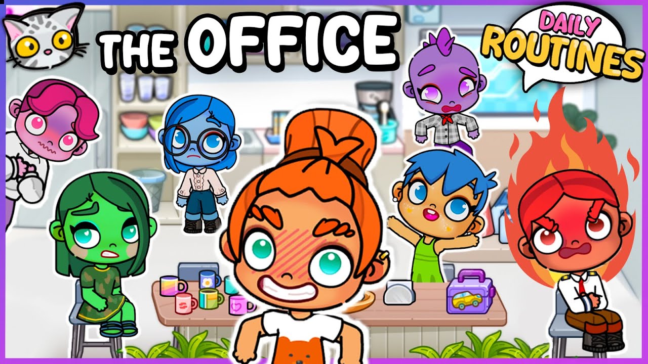 😡😄 Emotion Chaos Inside Out Style in Avatar World | Rainbow Office!🌈 🏢 Daily Routines
