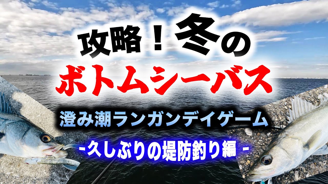 攻略！冬のボトムシーバス！澄み潮ランガンデイゲーム - 久しぶりの堤防釣り編 -