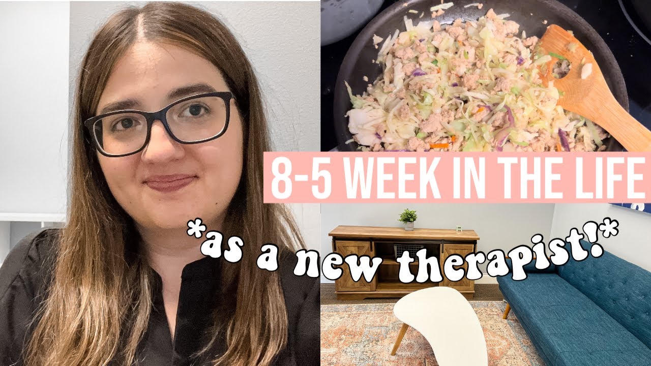8-5 work week in my life as a therapist | first week of my new job!