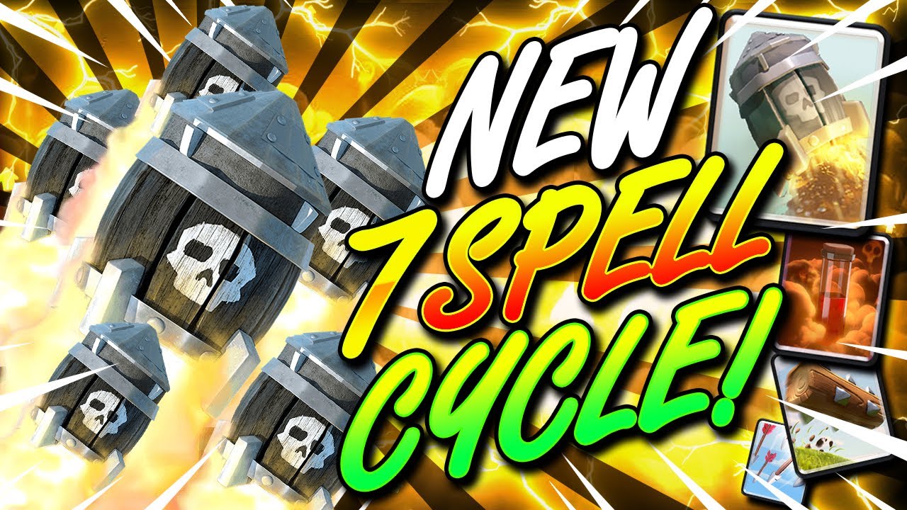 INSANE 7 SPELL DECK!! WINNING WITH SPELLS ONLY IN CLASH ROYALE!!