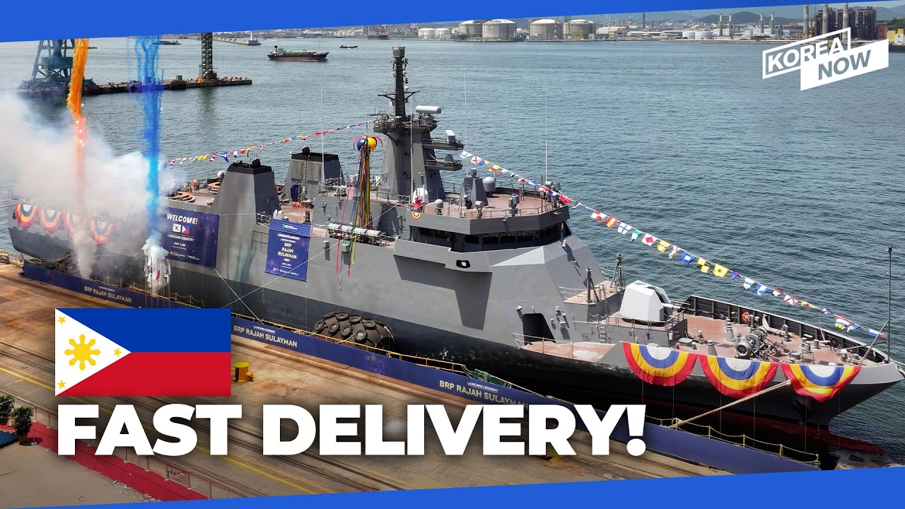 Korea shows off shipbuilding prowess by delivering Philippine Navy ship 5 months ahead of schedule