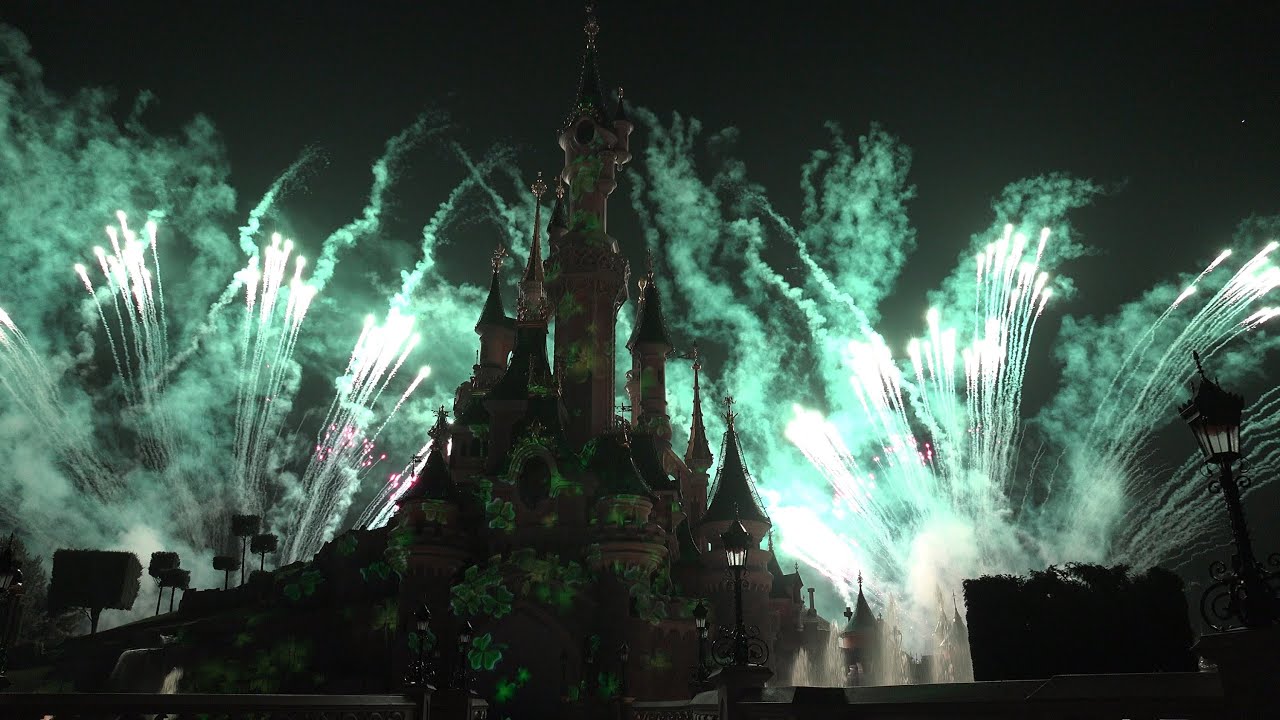 4K St Patrick’s Day Fireworks Disneyland Paris 2015