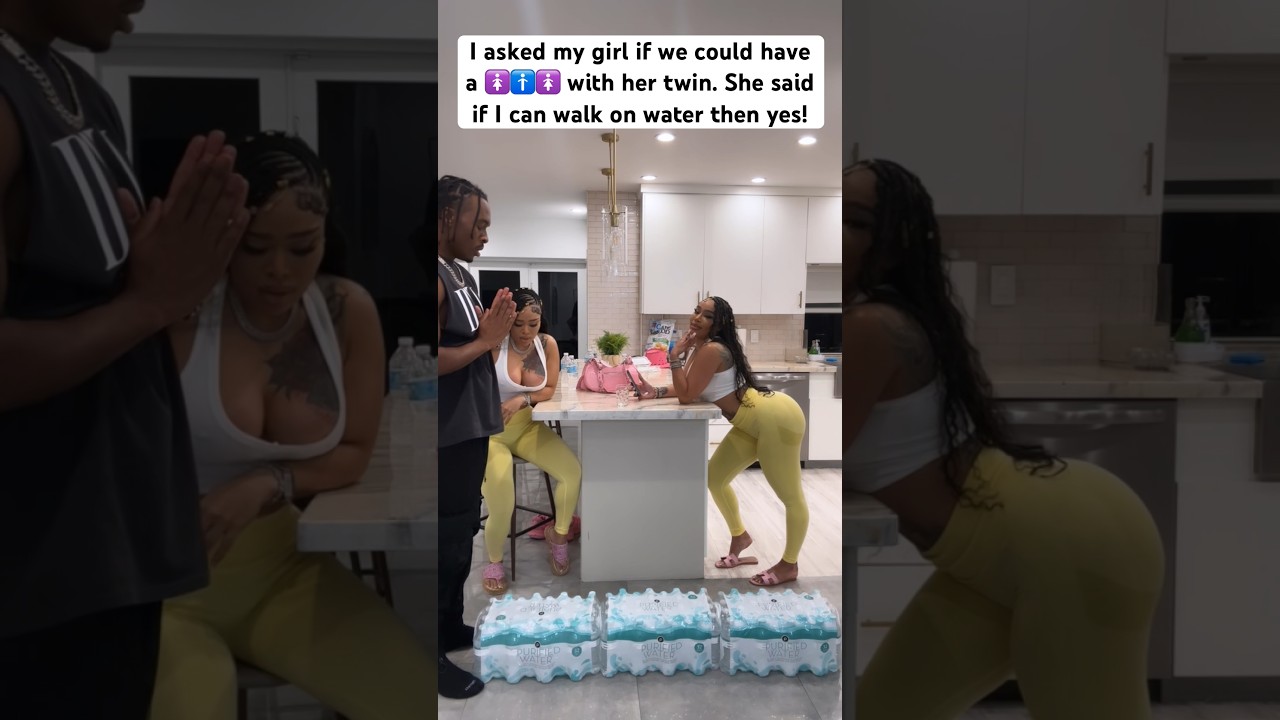 Bro Really Walked on Water 😳 @doubledosetwins #couples #twins #funny