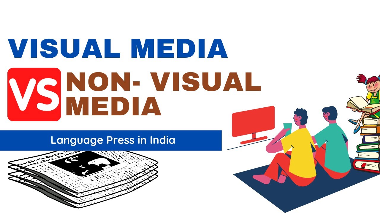 Differences between Visual Media vs Non Visual media | Hindi |