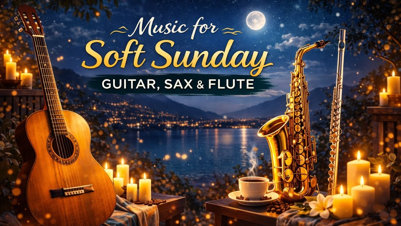 Music for a Soft Sunday Night 🌙 | Relaxing Guitar, Sax & Flute Instrumental
