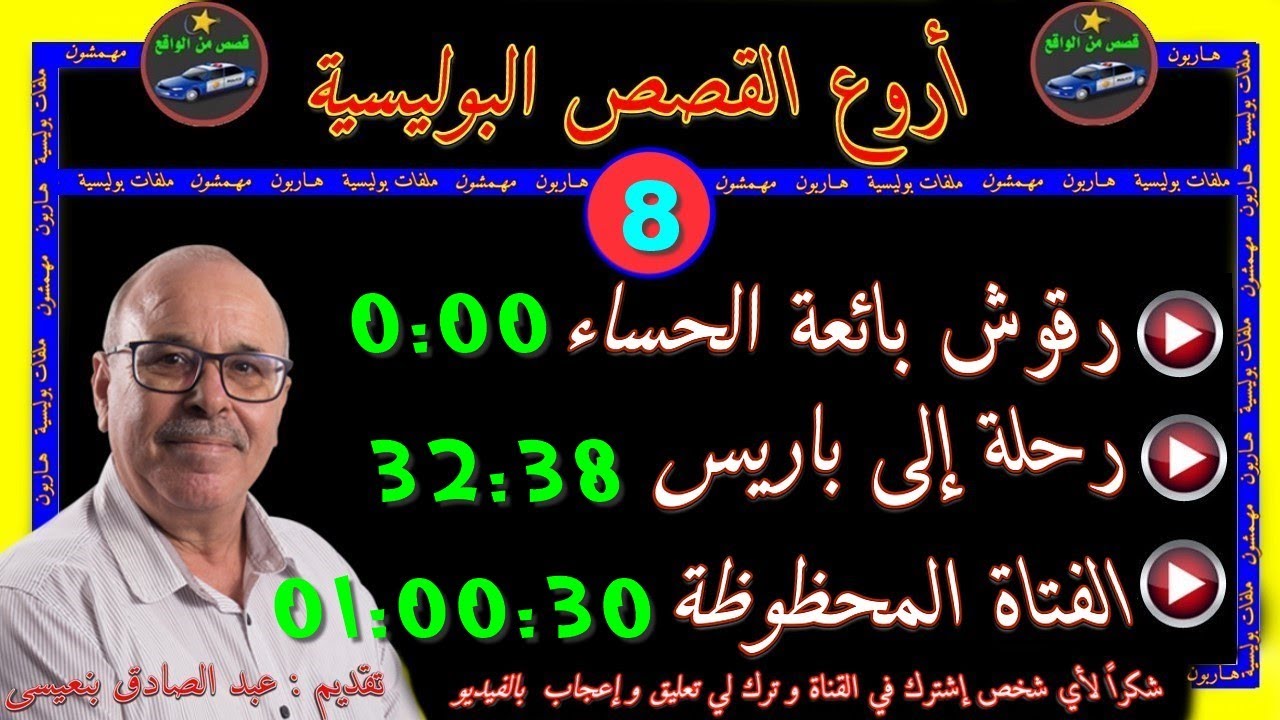 أروع القصص البوليسية 🎬 8 🎬قصص مستوحاة من الواقع ⚡مع عبد الصادق بنعيسى ✅ إعادة ✅2021