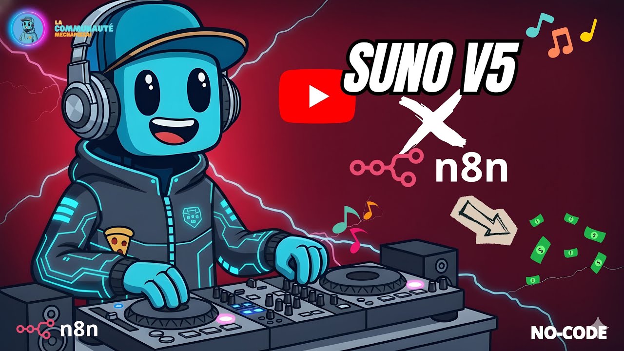 Suno V5 + n8n = THE YouTube Passive Income MACHINE 💰 (No Code - AI Music)