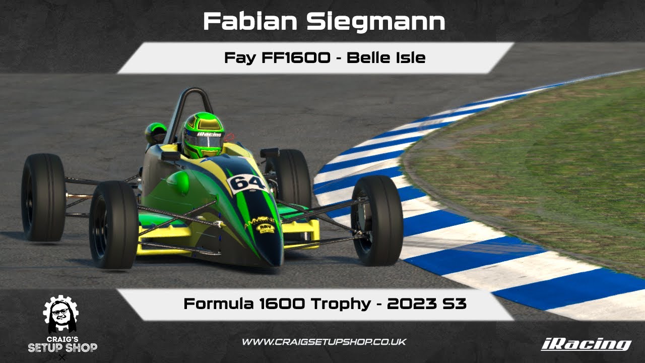 iRacing - 23S3 - Ray FF1600 - Formula 1600 Trophy - Belle Isle - FS
