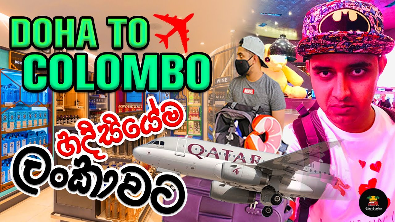 COLOMBO TO DOHA හදිසියේම ලංකාවට ආවා . එනකොට මොකද උනේ ? #vlog #srilanka #dohaqatar #doha