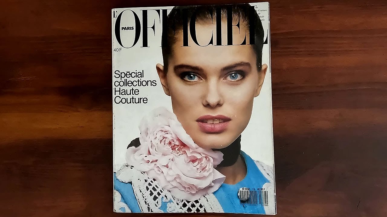 L'Officiel March 1988 Haute Couture Special, Renee Simonsen | ASMR Magazine Flip Through