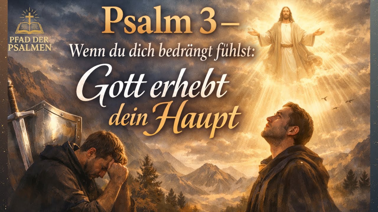 🛡️ Psalm 3 — Wenn du bedrängt bist: Gott erhebt dein Haupt (HEUTE)