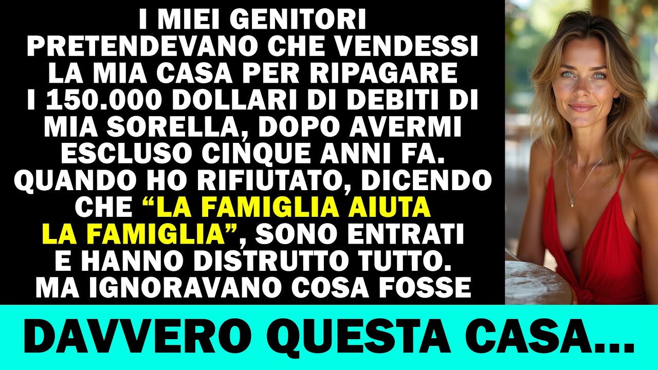 I miei genitori vogliono che venda casa per saldare il debito di 150k di mia sorella.