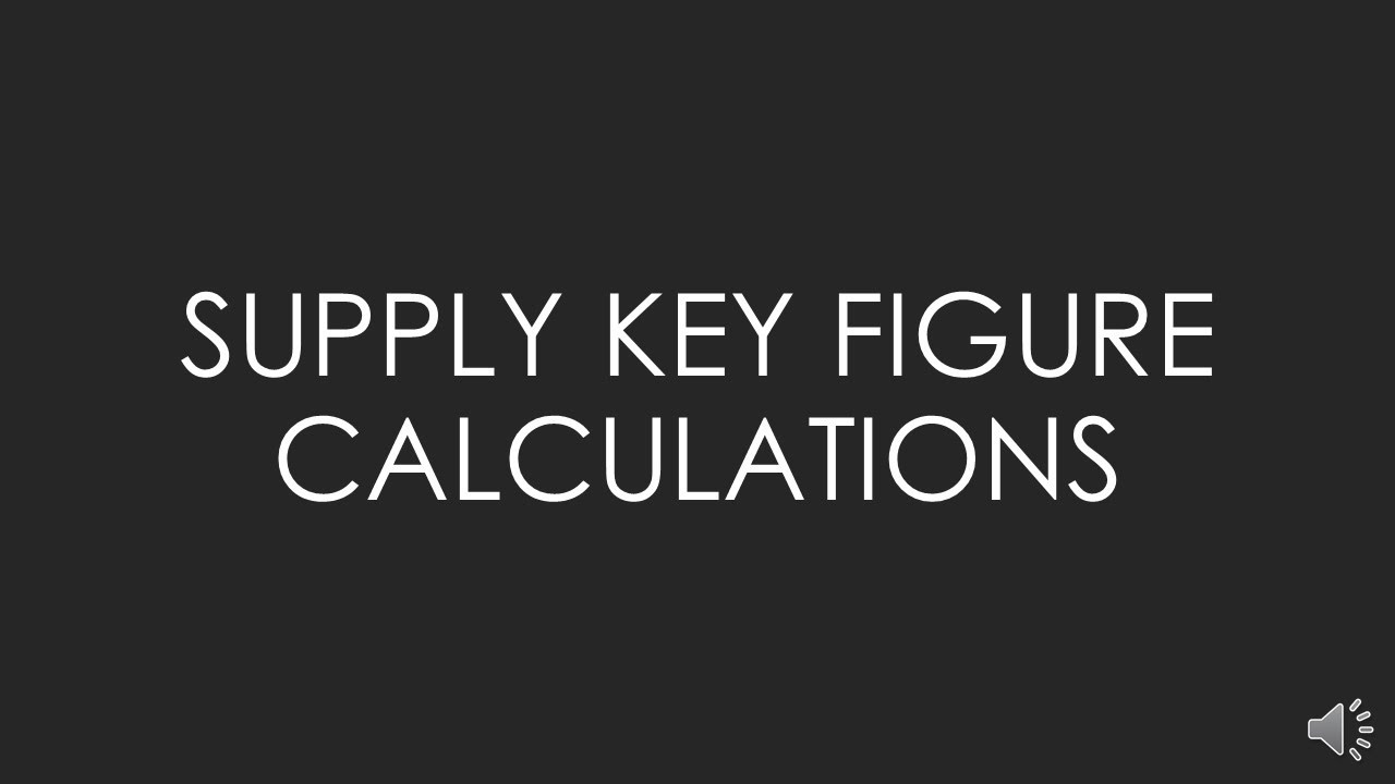 SAP IBP: Supply Key Figures (32000)