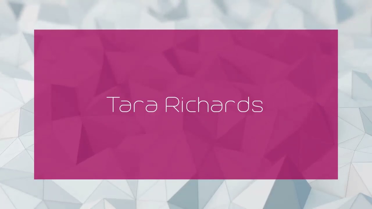 Tara Richards - appearance