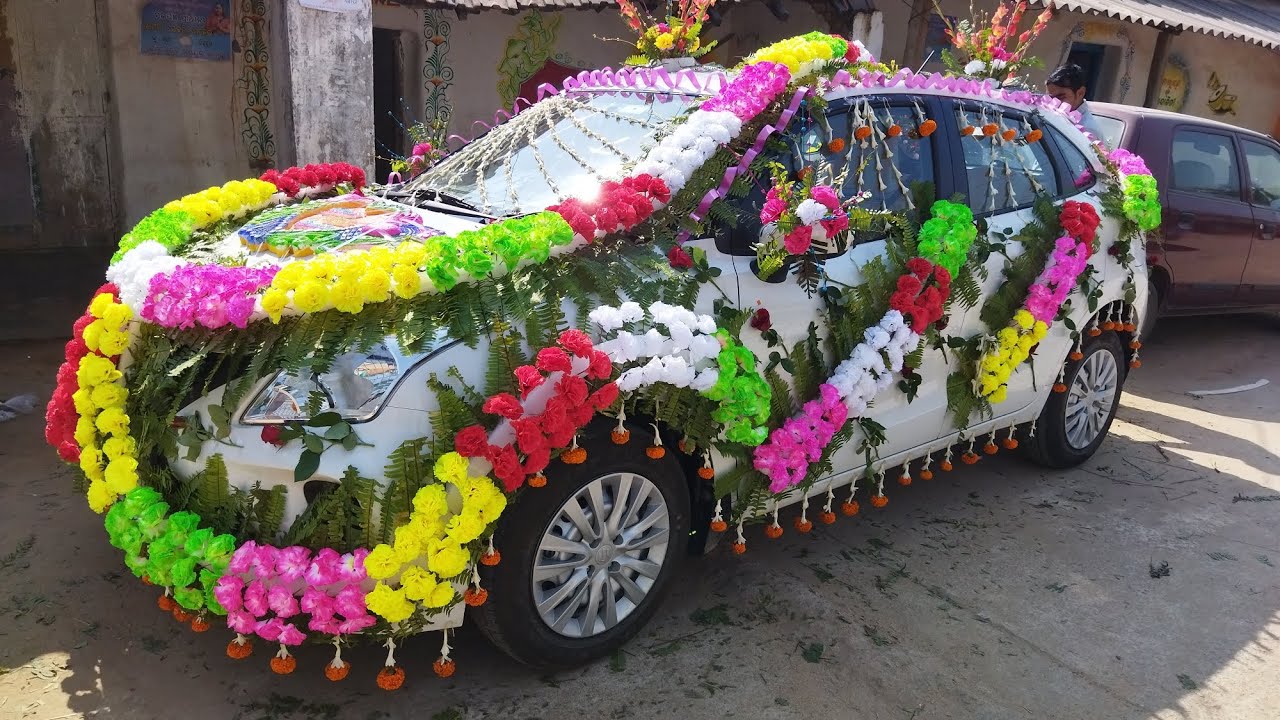 Sumanta Art Design // Marriage car Flowers decoration // Flowers decoration // Thermocol Art