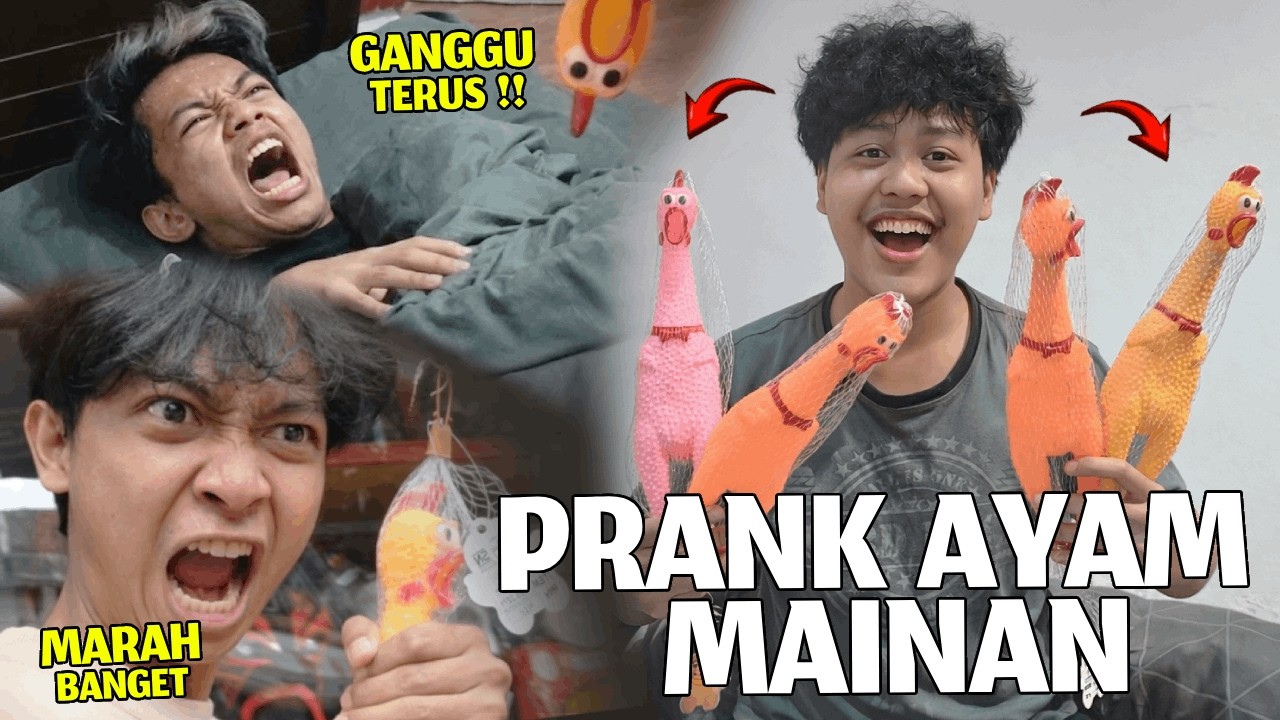 BANGUNIN SAHUR PAKAI SUARA AYAM! ANAK-ANAK LANGSUNG EMOSI!! 🐔😆