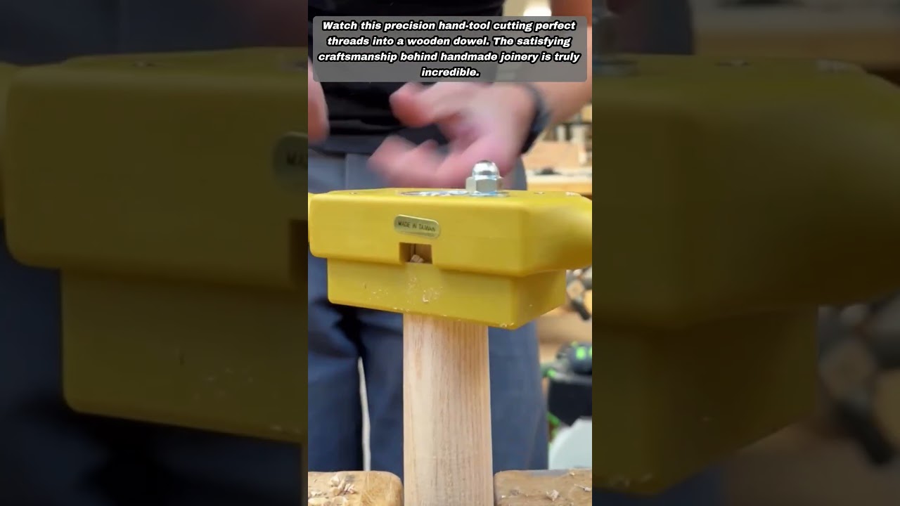 Hand Tool Mastery: Creating Perfect Threads On Wooden Dowels