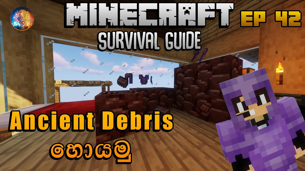 Ancient Debris හොයමු | Minecraft Survival Guide Sinhala 1.18 EP 42