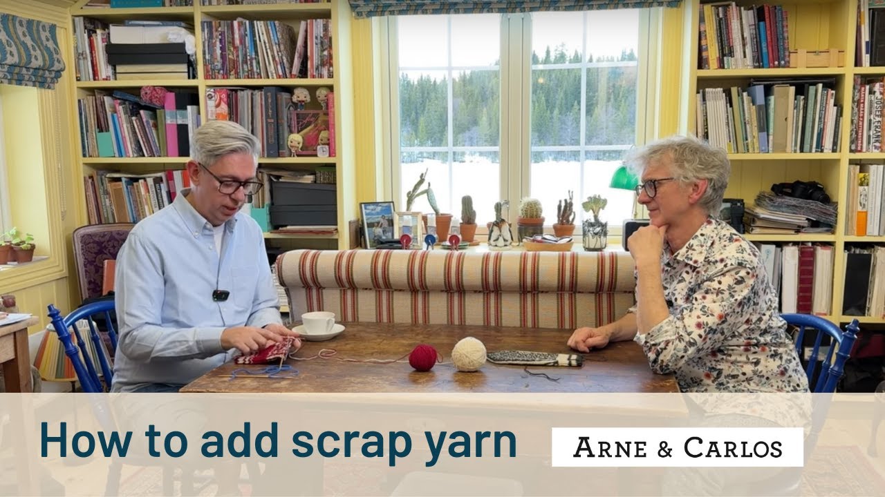 How to Add Scrap Yarn for a Thumb in Mitten Knitting | Easy Knitting Tutorial - ARNE & CARLOS