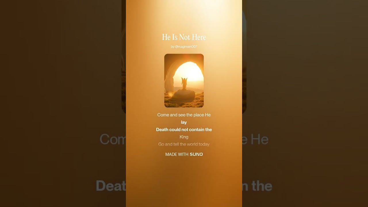 He Is Not Here #ChristianMusic #WorshipMusic #EasterSong #HeIsRisen #ModernWorship