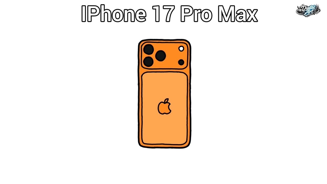 How to Draw iPhone 17 Pro Max | Step by Step Drawing Tutorial