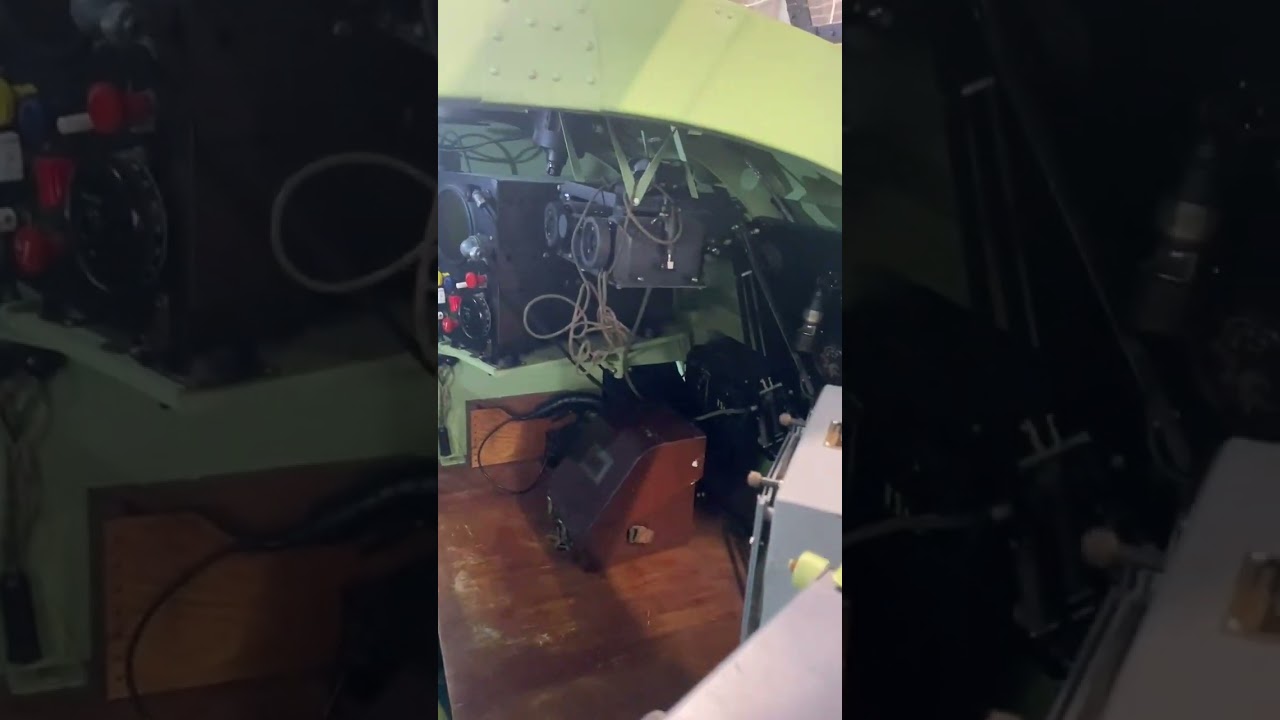 Lancaster Bomber Simulator Cockpit at Manston!