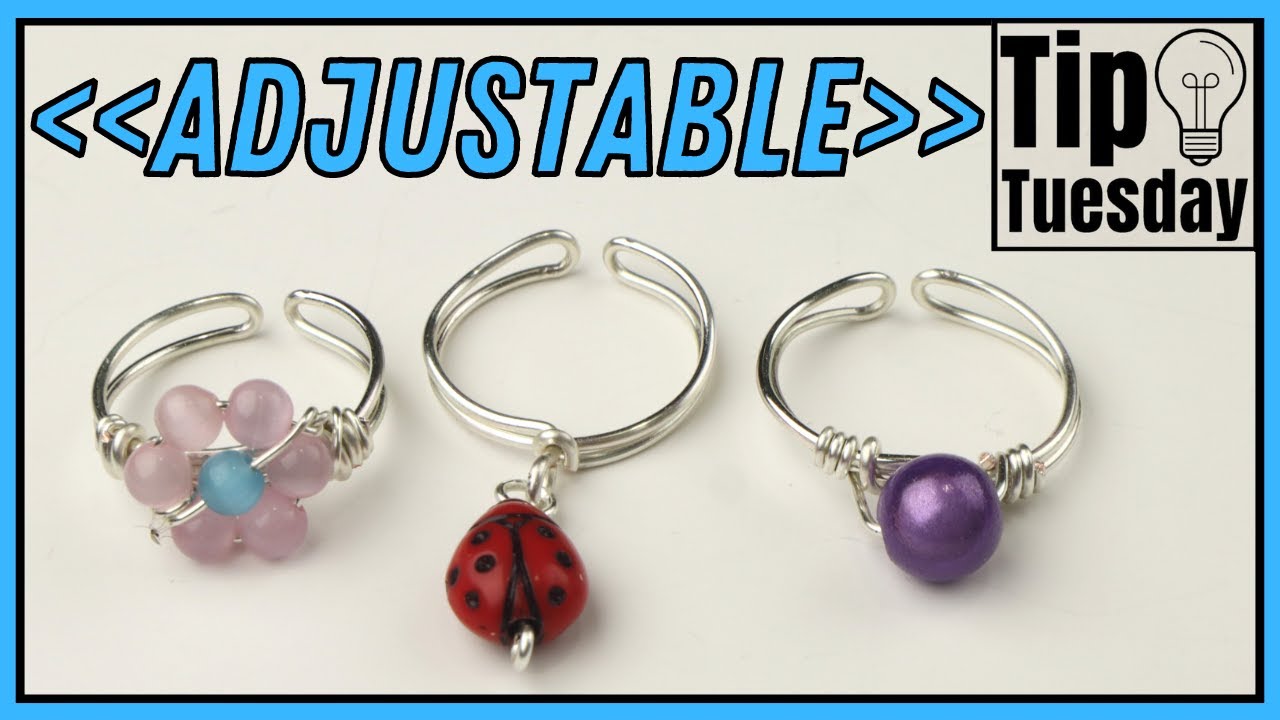 Easy Adjustable Wire Rings Tip Tuesday Tutorial