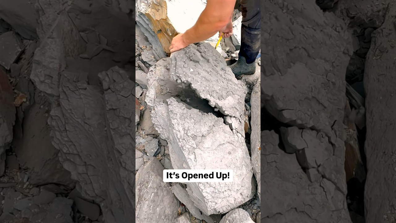 HUGE Rock OPENED For Calcite Bolt!