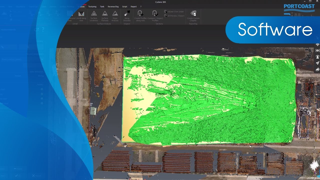Leica Cyclone 3DR | Volume Calculation Workflow | Saigon International Terminals Vietnam
