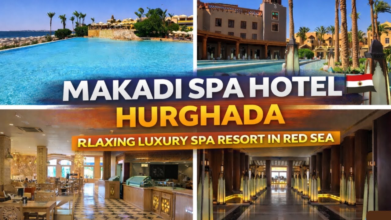 Makadi Spa Hotel Hurghada 🇪🇬 | Relaxing Luxury Spa Resort in Red Sea #beach  #food  #&auml;gypten