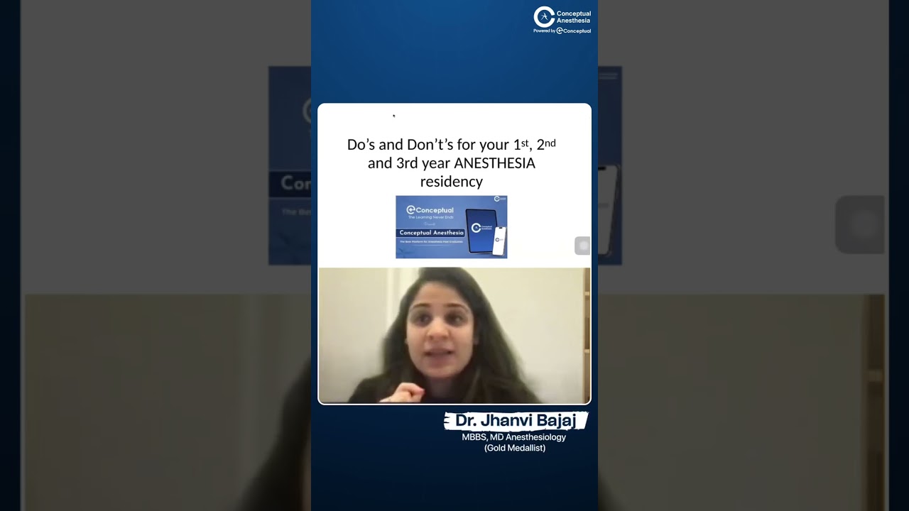 Anesthesia Residency? Start with This App | Conceptual Anesthesia #shorts