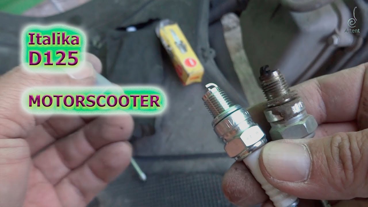 Motoneta Itálika D125 cambio tranquilamente filtro de gasolina y bujía con herramienta casera básica