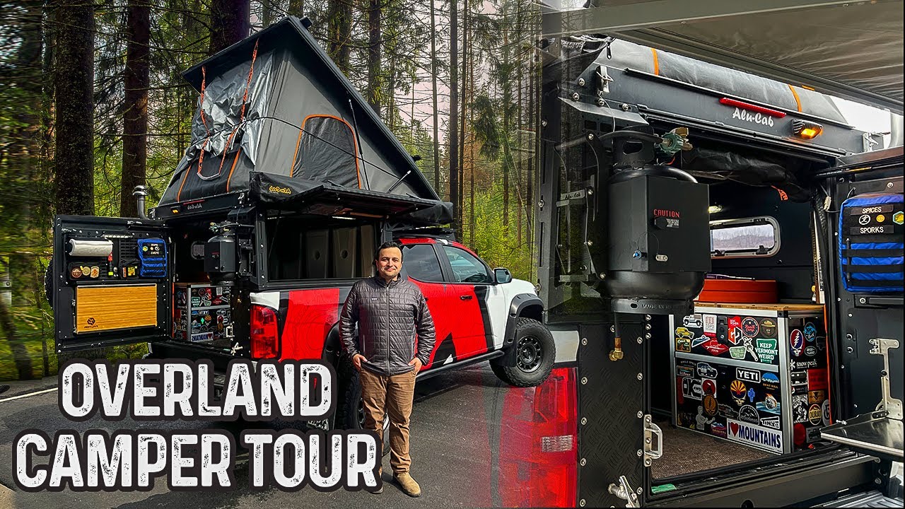 AWESOME - Alu-Cab Alu-Cabin Canopy Camper Fitted to Overland Kitted Chevy Colorado ZR2 Bison