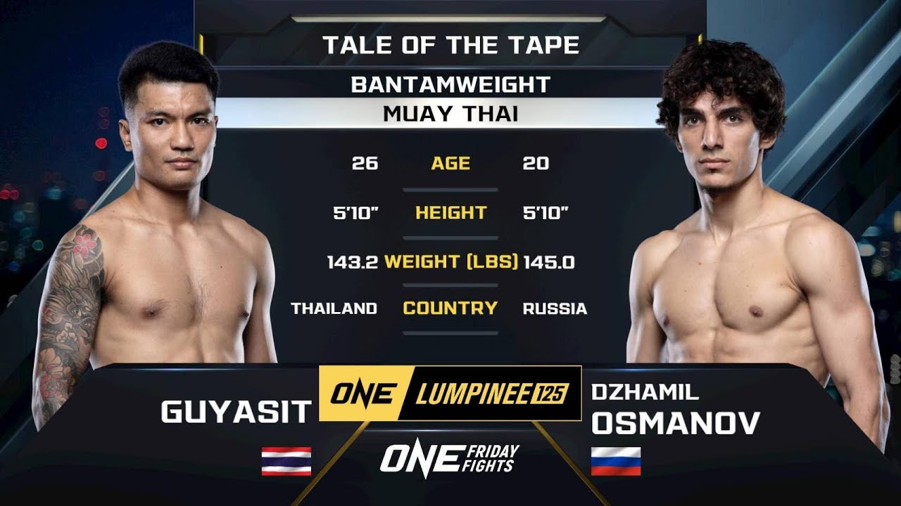 ONE Lumpinee 125 Full Fight - GUYASIT VS DZHAMIL OZMANOV