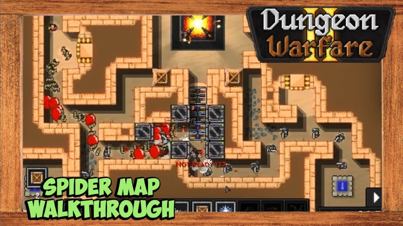 Dungeon Warfare 2 Spider Map Walkthrough [Chakram Trap Build]