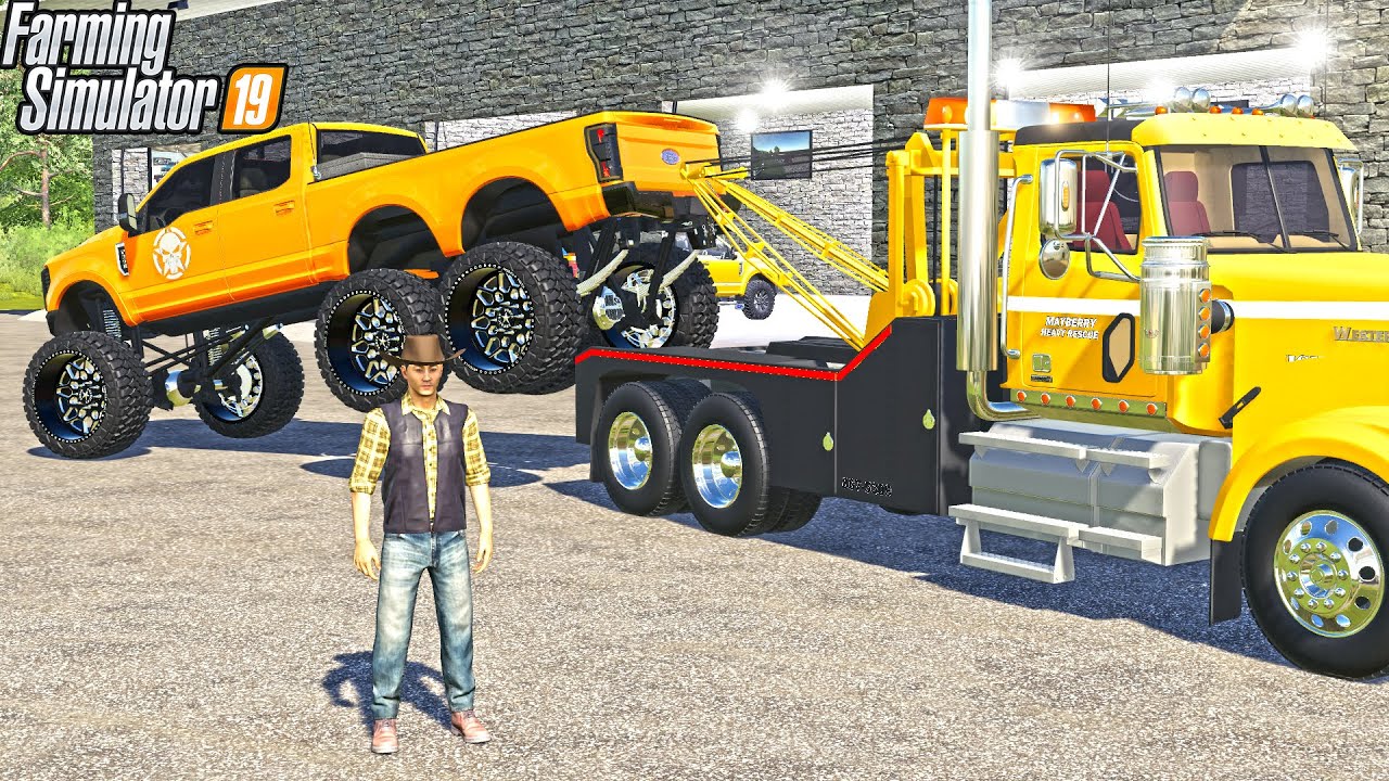 CHOW REPOING 6X6 POWERSTROKE! | OVERWIGHT REPO! | FARMING SIMULATOR 2019