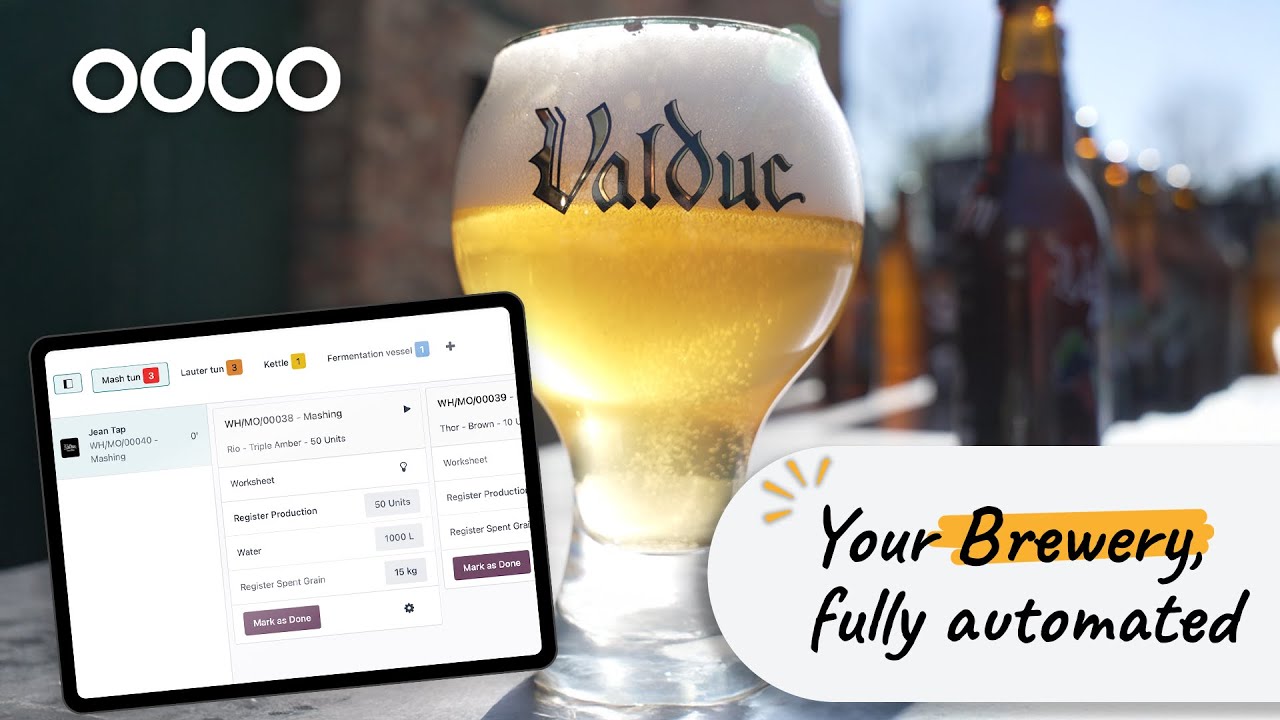 Run Your Brewery with Odoo &ndash; From Grain to Glass