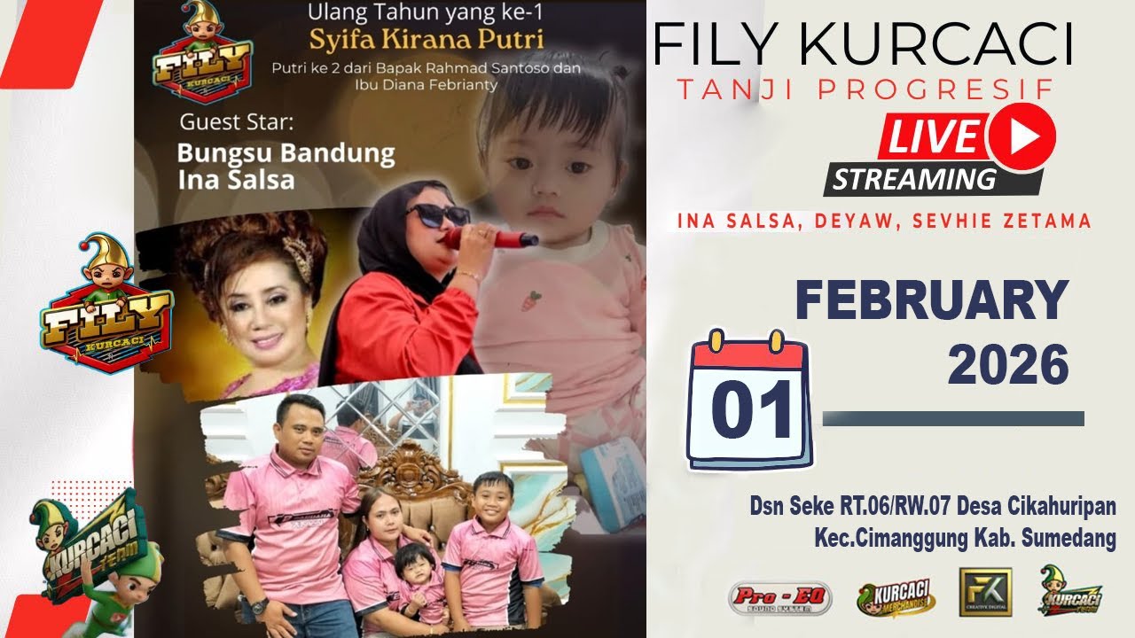 LIVE STREAMING ACARA ULANG TAHUN YANG KE 1 SYIFA KIRANA PUTRI