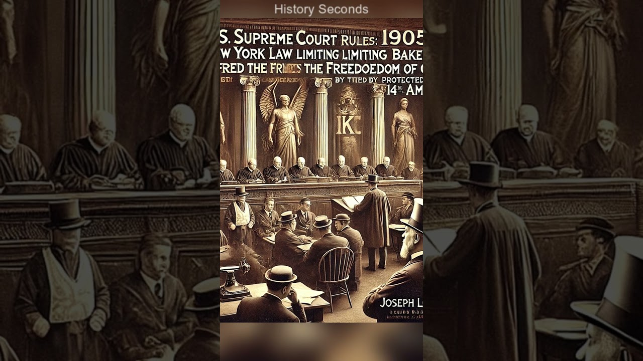 Lochner v. New York Supreme Court Case｜1905｜ 