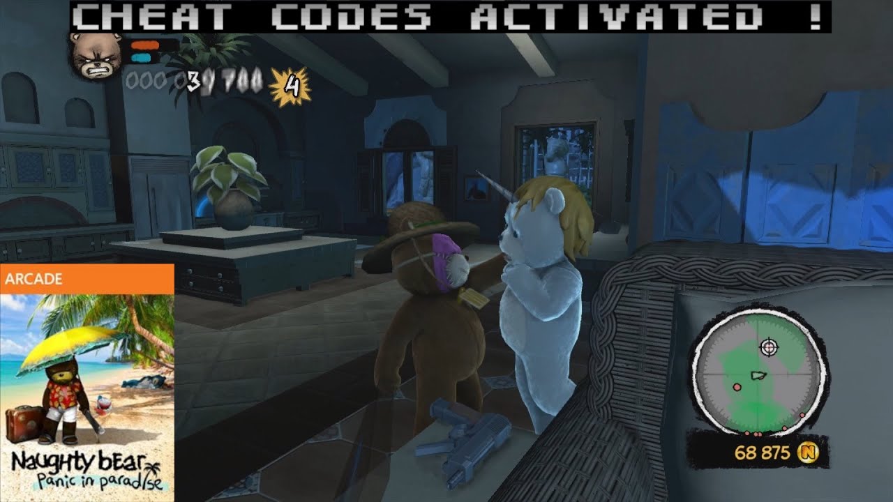 Naughty Bear: Panic in Paradise | XBox 360 | Cheat Codes Activated
