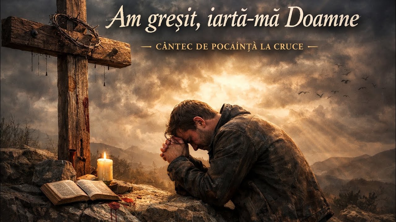 „Am greșit, iartă-mă Doamne” – Cântec creștin de pocăință | Plângere la cruce