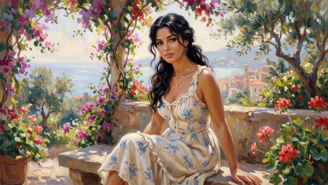 Sicilian Summer | A Lady's Journey Through the Mediterranean: Monet Art |Relaxing Ambience