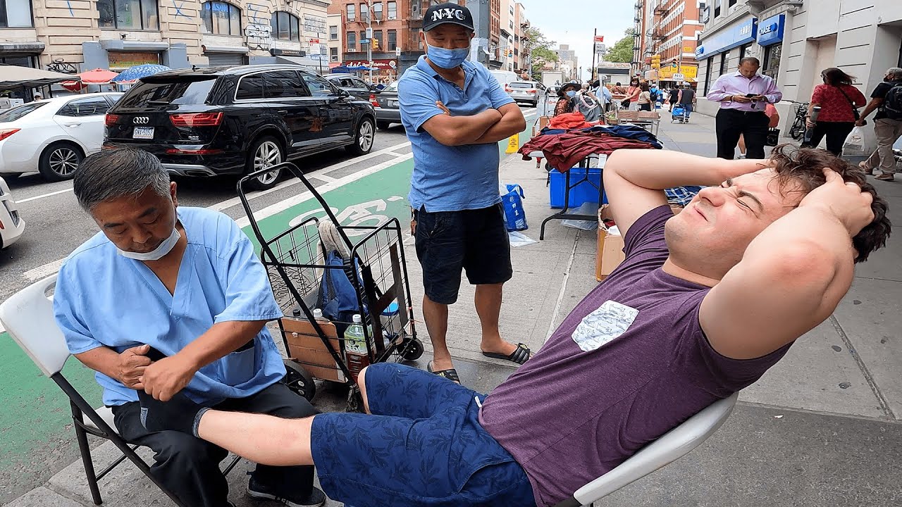 HARDCORE Chinese Street Massage Fixes My Broken Ankle
