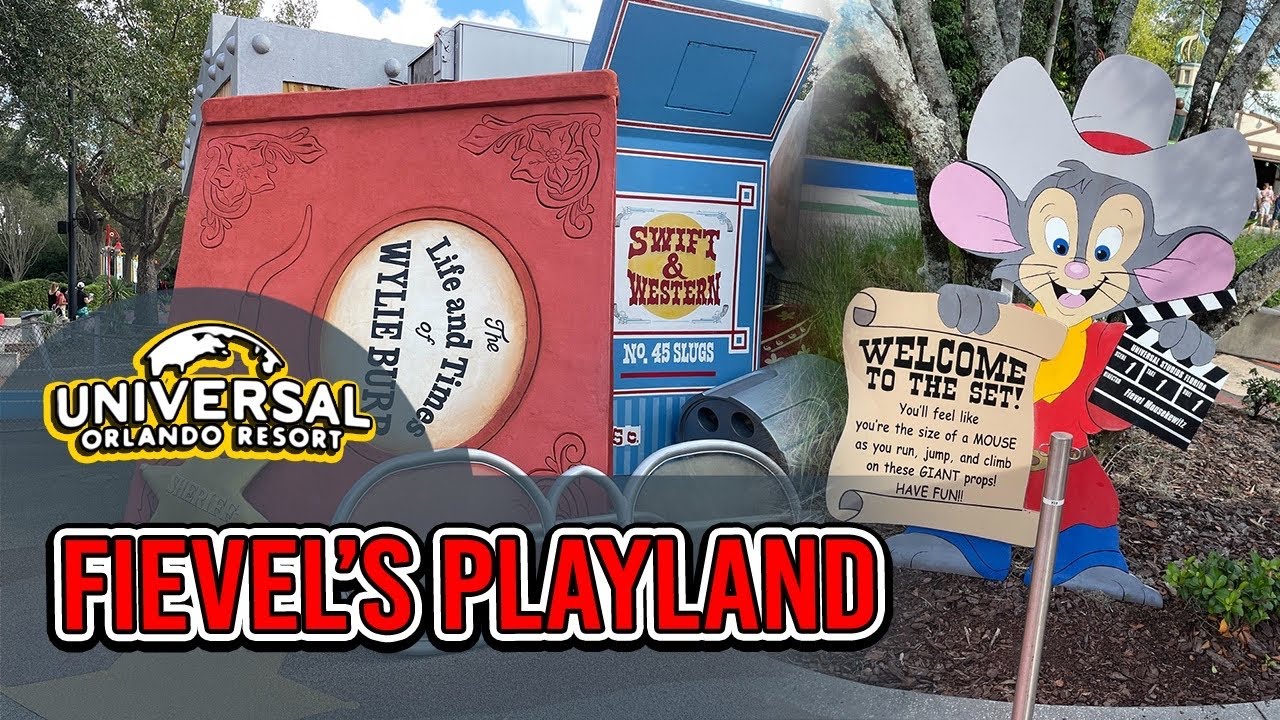 Full Tour of Fievel’s Playland and Waterslide in KidZone at Universal Studios Florida