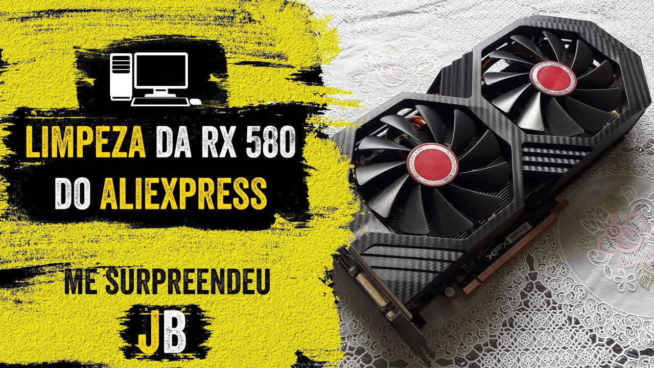 ME SURPEENDI quando fui limpar a RX 580 DO ALIEXPRESS. OLHA O QUE A CPU TOP STORE FEZ