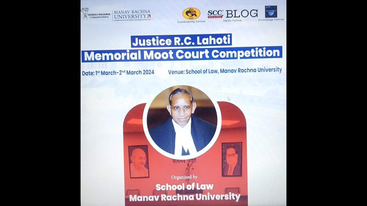 Justice RC Lahoti Memorial Moot Court Competition