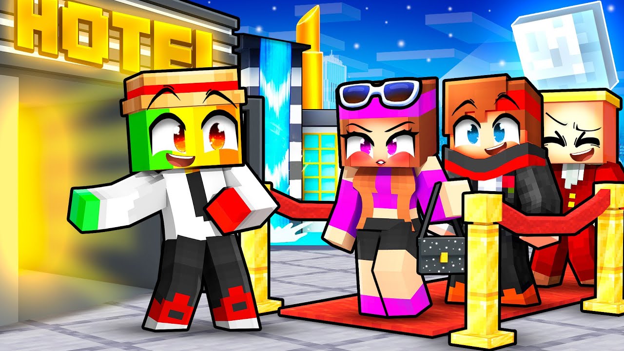 J&rsquo;ai ouvert un H&ocirc;tel de STAR RICHE 5 &eacute;toiles sur Minecraft !